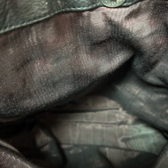 Leatherneck USA Black & Red Animal Print Calf Hair Shoulder Bag Approx. 12 x 11 - Picture 5 of 15